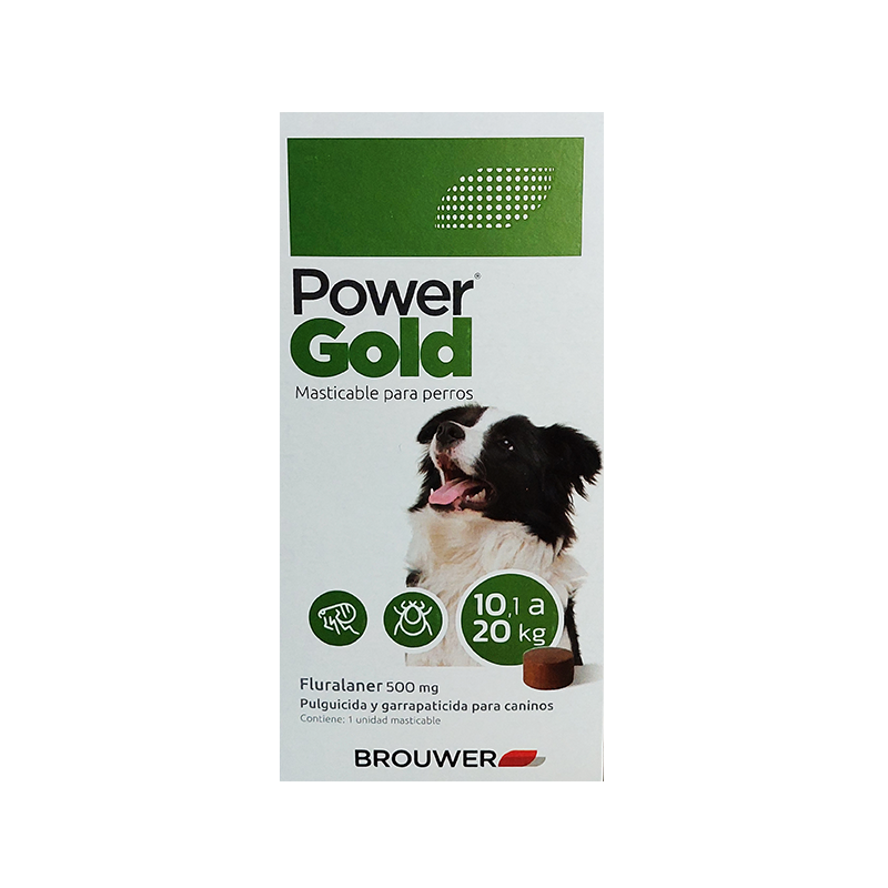 POWER GOLD 3 MESES - 10/20 KG(Verde) 500 MG