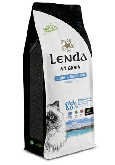 Lenda Adult Cat Light & Sterilized Grain Free x 2 kg