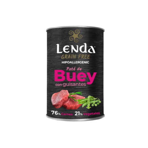 Lenda Wet Dog Buey con Guisantes x 400 grs